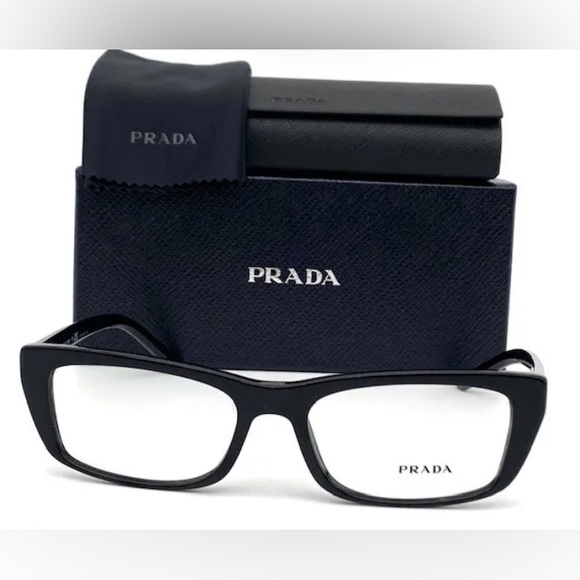 New-Prada PR 10XV 1B0101 Black 54mm Eyeglasses - Picture 4 of 6